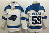Nike Carolina Panthers #59 Luke Kuechly White Sawyer Hooded Sweatshirt NFL Hoodie,baseball caps,new era cap wholesale,wholesale hats
